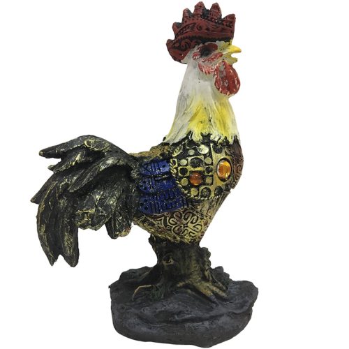 Figura Decorativa Adorno Gallo Multicolor