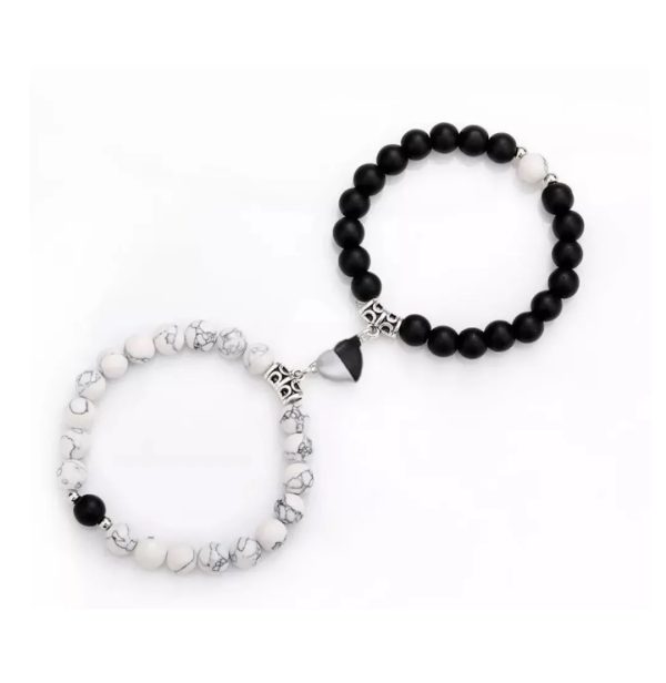 Pulseras Parejas Con Imán Corazón Regalo San Valentín