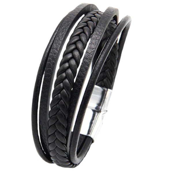 Pulsera Cuero Multicapas Unisex Pulsera Cuero Multicapas Unisex
