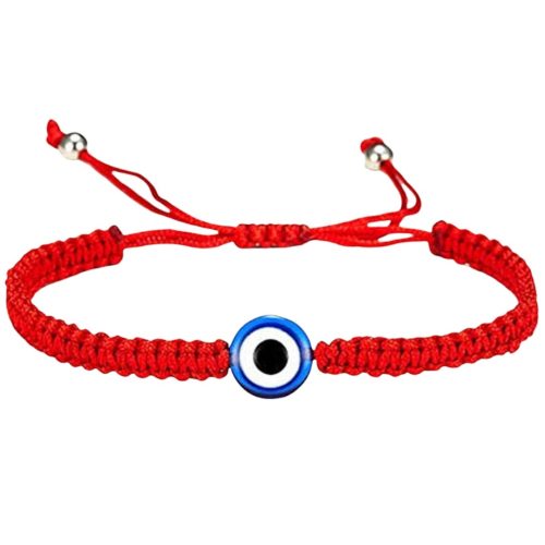 Pulsera Protección Amuleto Poderoso Con Hilo Rojo Ojo Turco