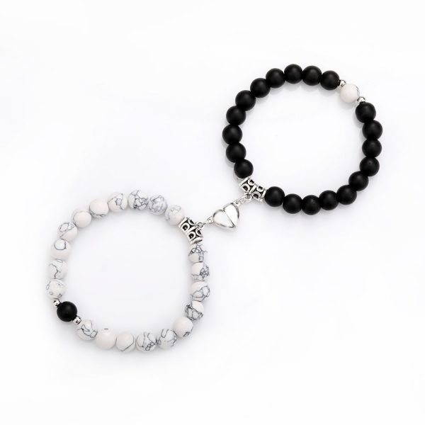 Pulseras Parejas Con Imán Corazón Regalo San Valentín